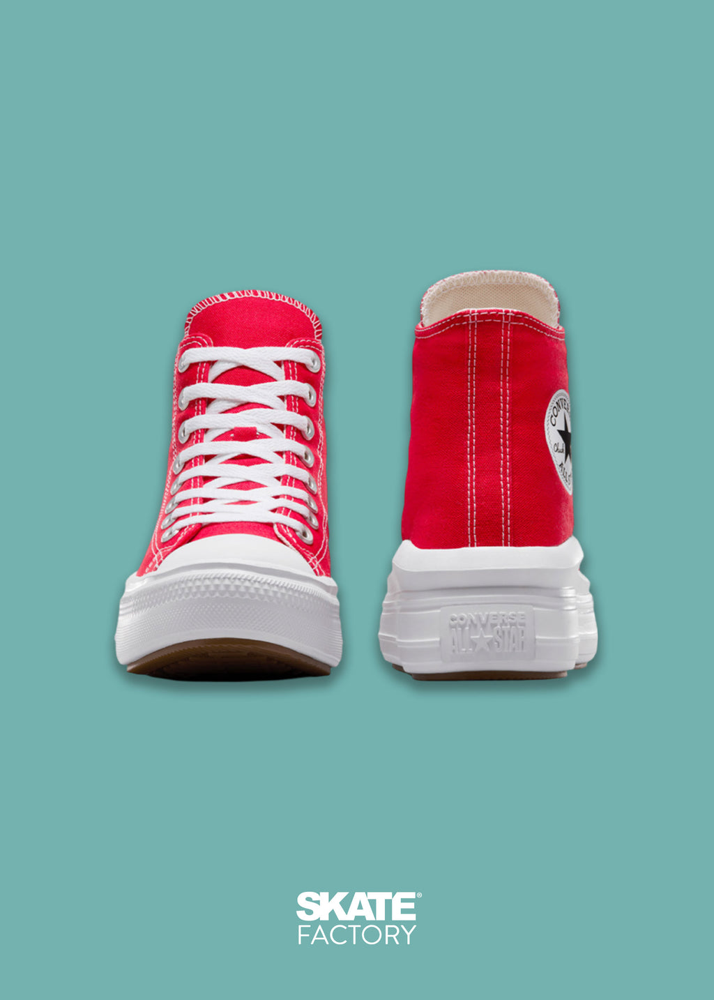 CONVERSE PLATAFORMA MOVE ROJO Skate Factory