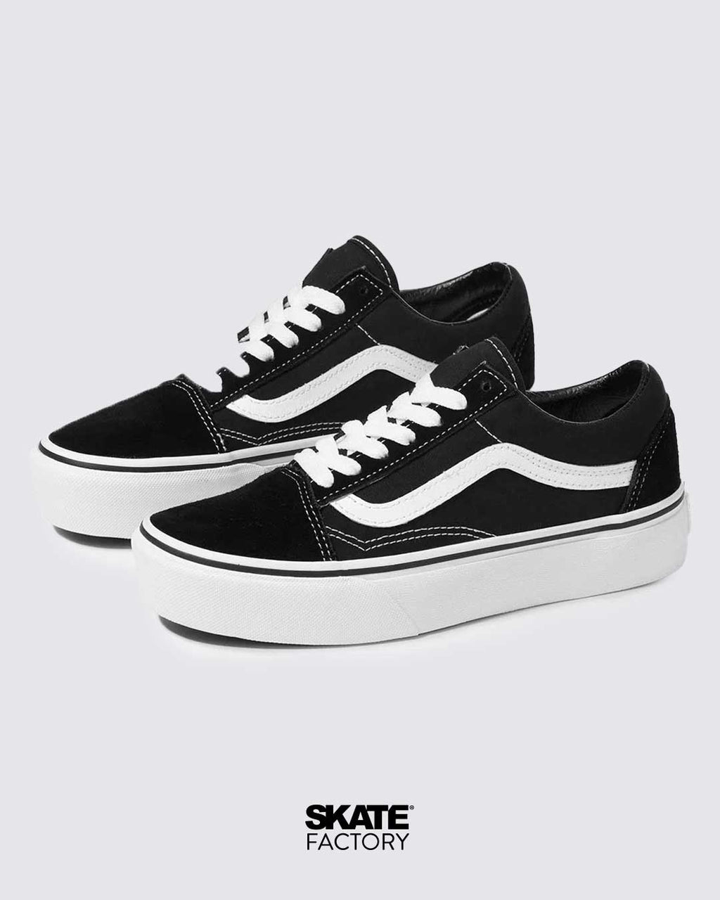 Vans negros de plataforma hot sale