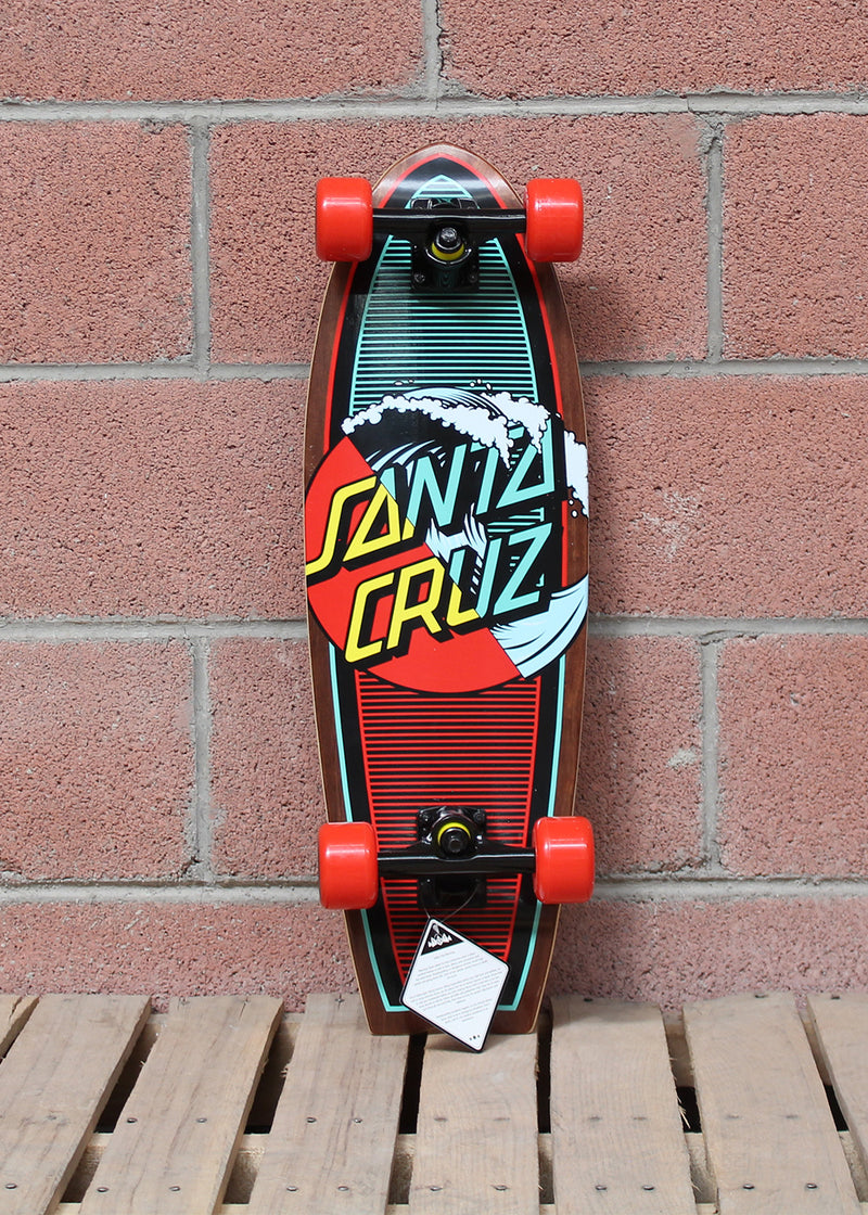 PATINETA DE SKATEBOARD CRUZER SANTA CRUZ SHARK CAFE VARIOS 8.8"