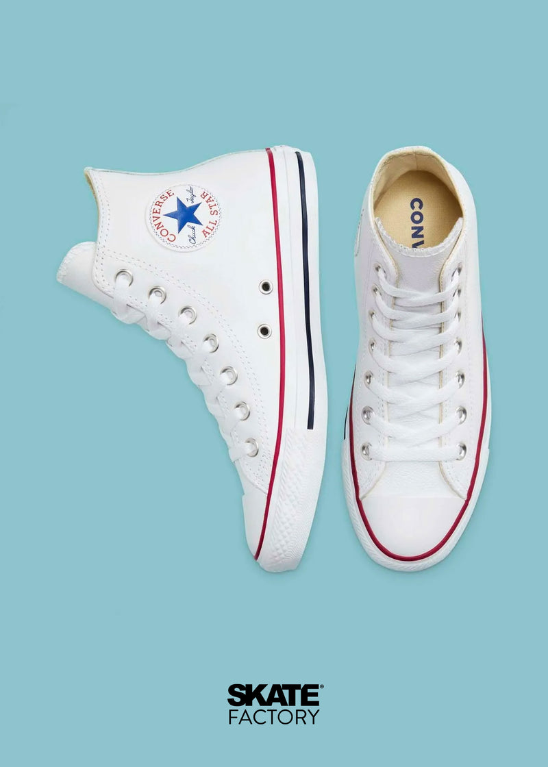 CONVERSE BOTA TENIS CLÁSICO BLANCO PIEL