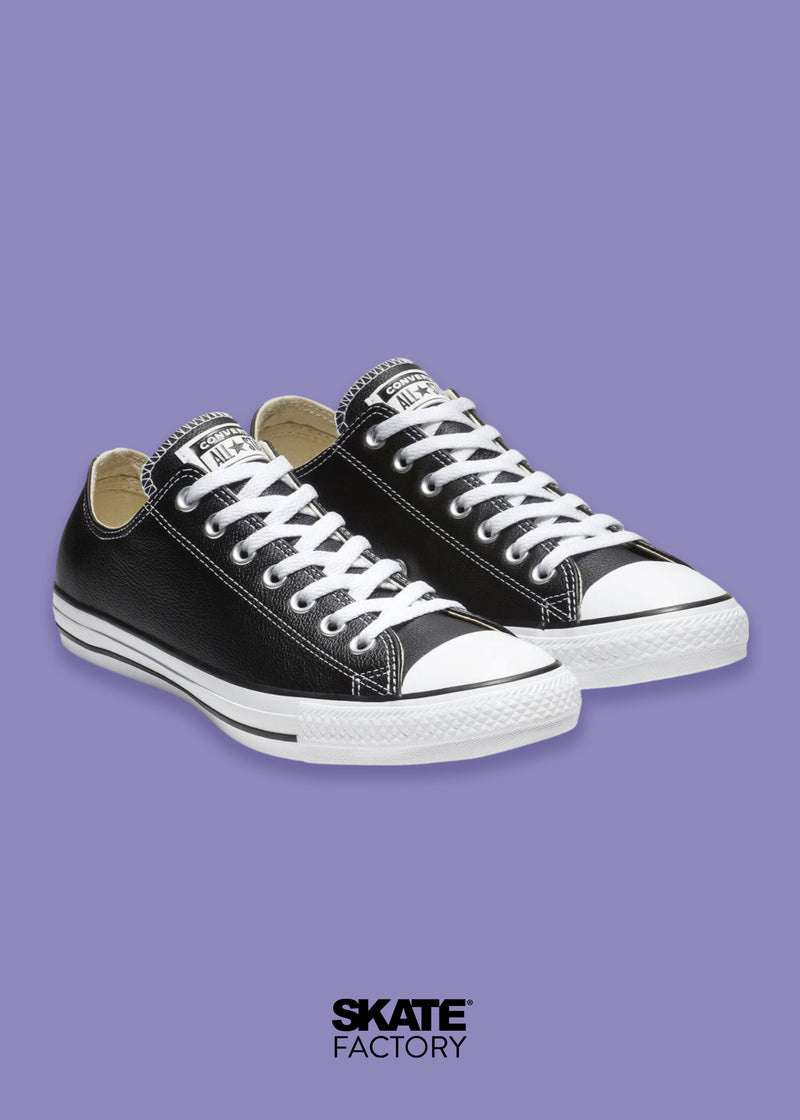 CONVERSE CHOCLO TENIS CLÁSICO NEGRO PIEL