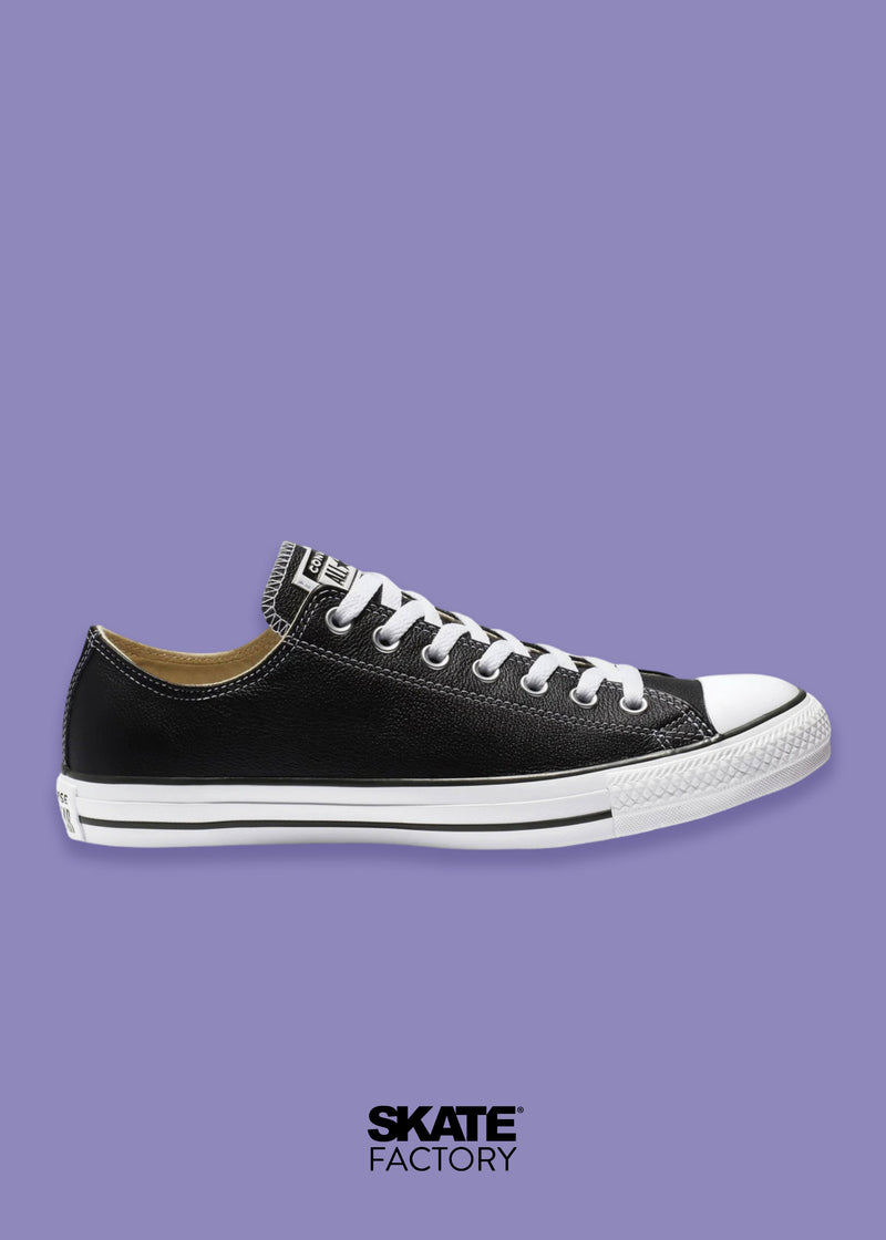 CONVERSE CHOCLO NEGRO PIEL