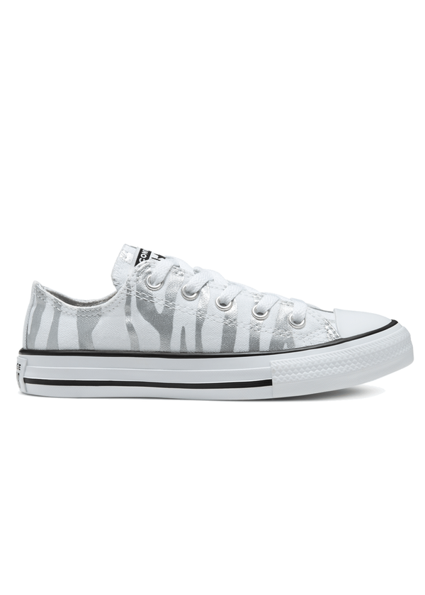 CONVERSE CEBRA PREESCOLAR BLANCO PLATA