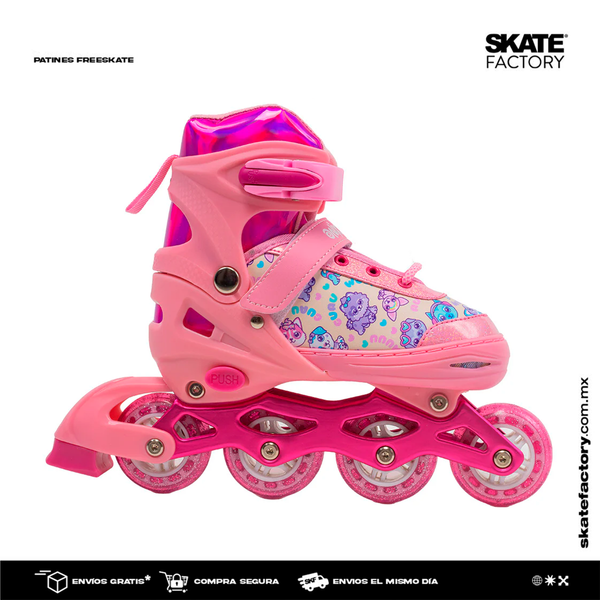 PATINES EN LINEA ONIX PUPPY ROSA PARA NIÑA