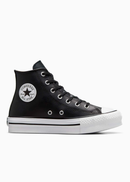 CONVERSE BOTA PLATAFORMA PREESCOLAR NEGRO PIEL