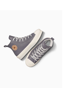 CONVERSE BOTA PLATAFORMA GRIS PIEL