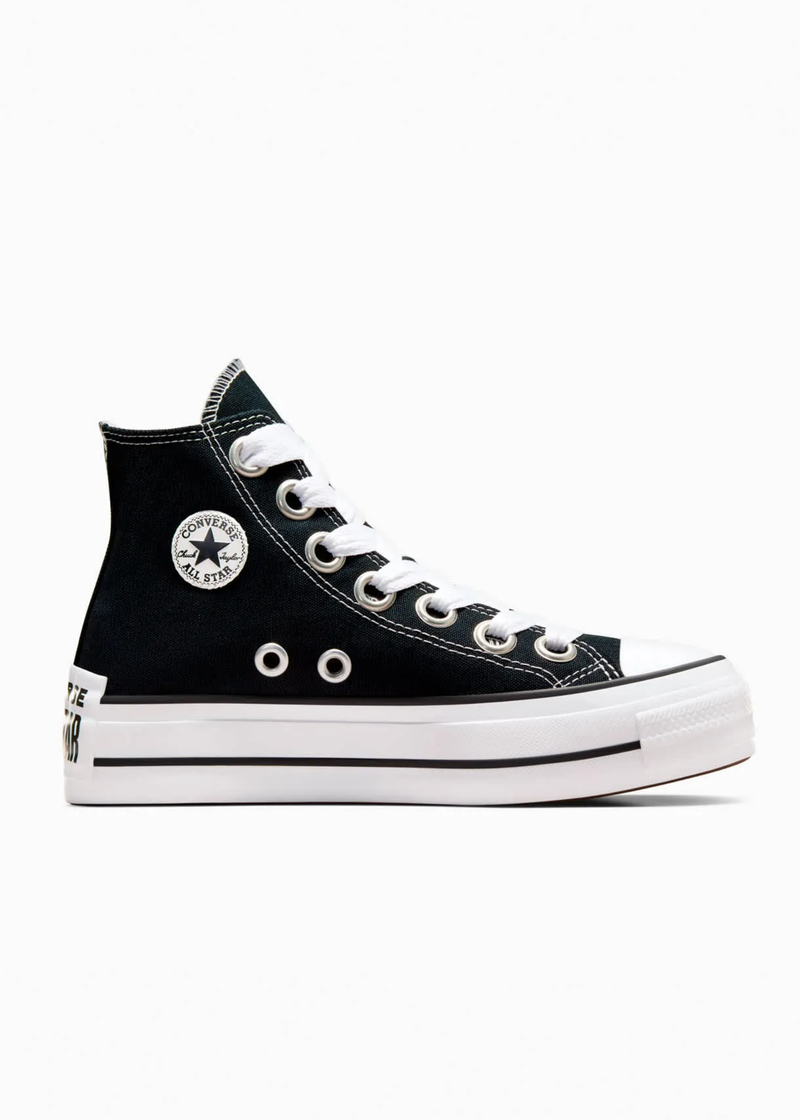 CONVERSE BOTA PLATAFORMA NEGRO