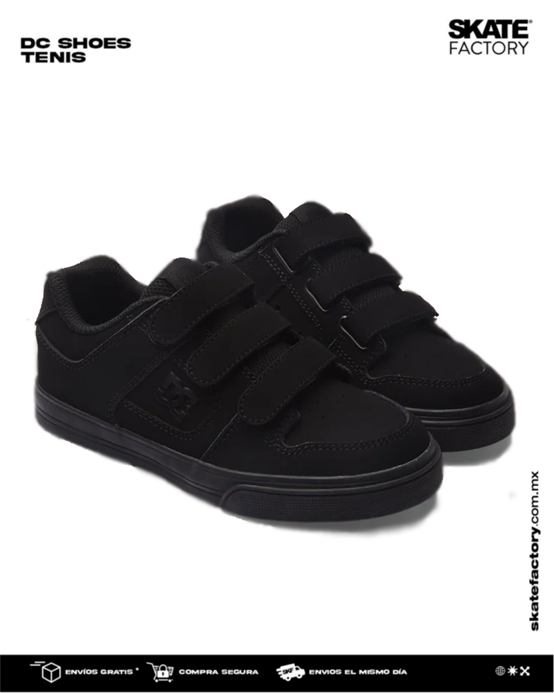 TENIS DC SHOES PURE V NEGRO MONOCOMO