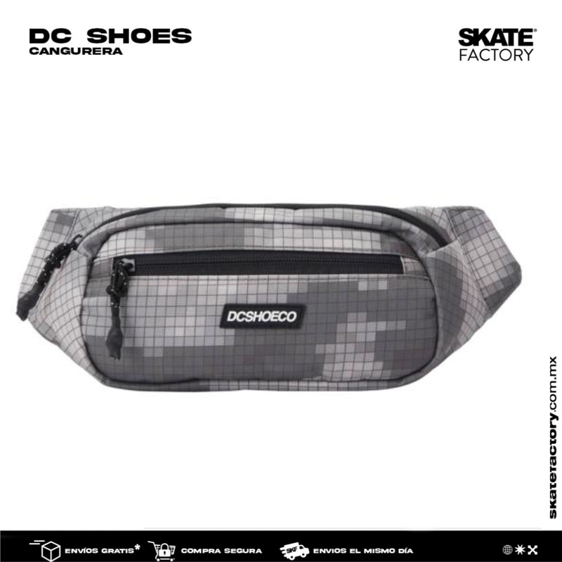 CANGURERA DE CINTURÓN DEPORTIVA DC SHOES GRIS NEGRO