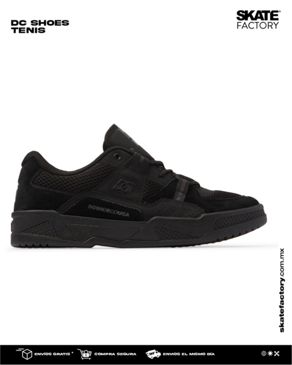 TENIS DC SHOES CABALLERO CONSTRUTC NEGRO MONOCROMO