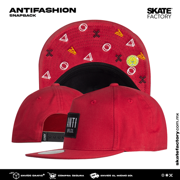 GORRA PLANA SNAPBACK PARA HOMBRE ANTIFASHION ROJO