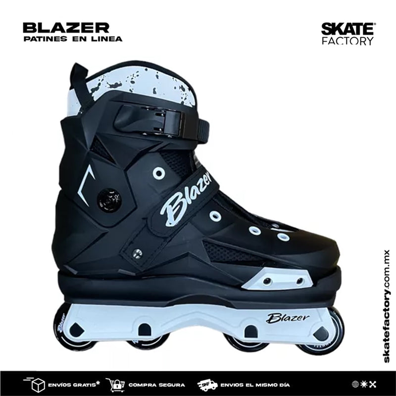 PATINES AGRESIVOS BLAZER NEGRO BLANCO