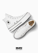 CONVERSE BOTA PLATAFORMA HI BLANCO PIEL