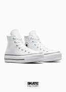 CONVERSE BOTA PLATAFORMA HI BLANCO PIEL