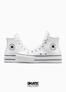 CONVERSE BOTA PLATAFORMA HI BLANCO PIEL