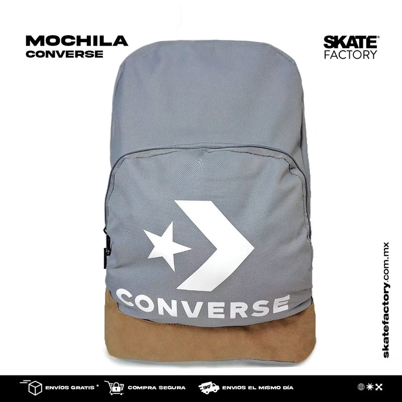 MOCHILA CONVERSE STAR CHEVRON ESCOLAR GRIS