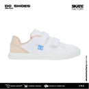 DC SHOES NOTCH TENIS PREESCOLAR BCO ROSA