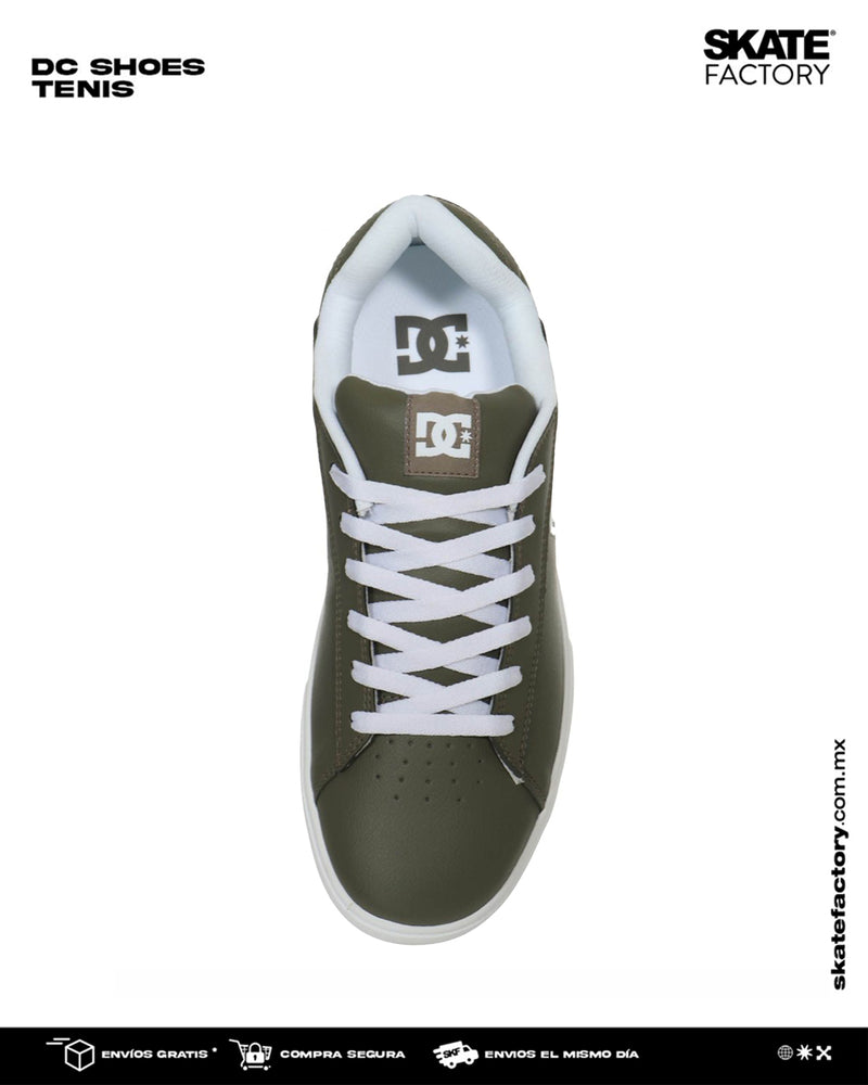 TENIS DC SHOES NOTCH SN MX CABALLERO OLIVO BCO (AR0)