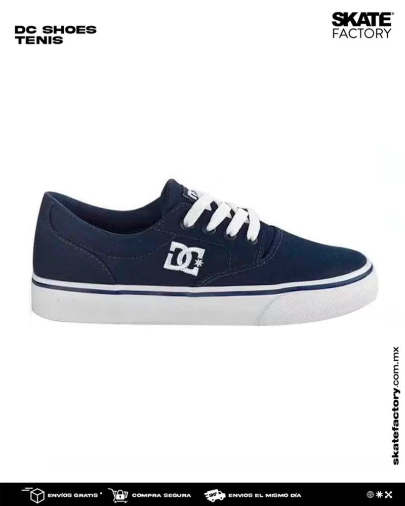 TENIS DC SHOES DAMA FLASH MEZCLILLA BLANCO