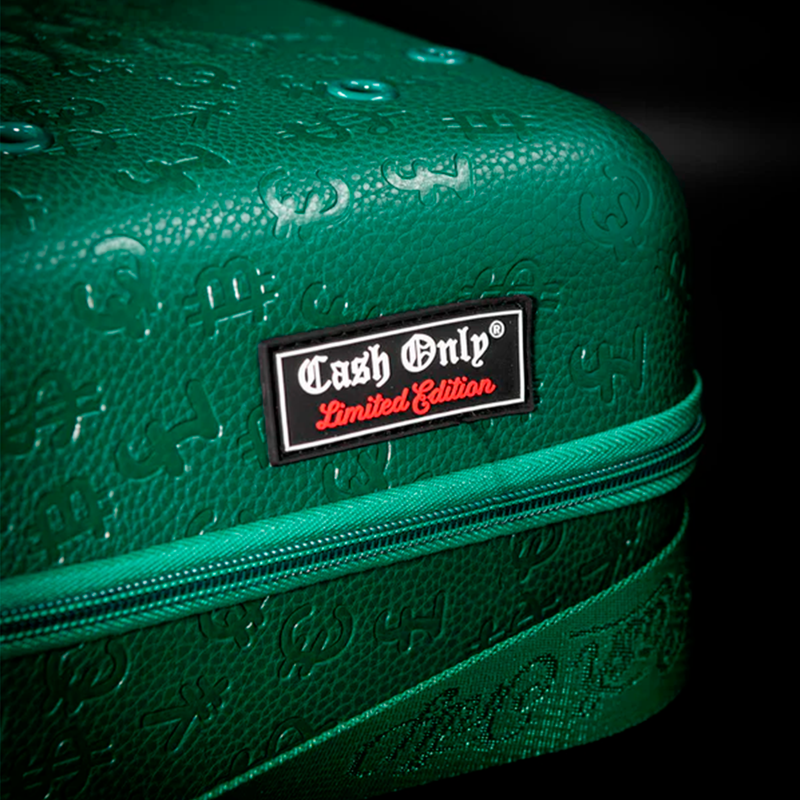 CASH ONLY MALETA PARA GORRAS VERDE