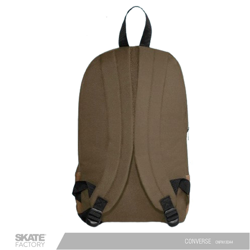 MOCHILA ESCOLAR PAR UNISEX MARCA CONVERSE COLOR OLIVO