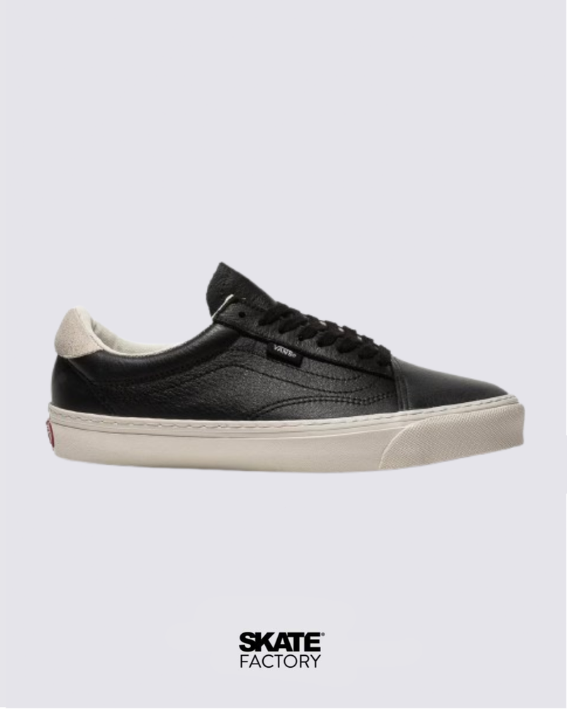 TENIS VANS OLD SKOOL NEGRO BLANCO PIEL