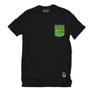 PLAYERA ANTIFASHION MELT NEGRO VERDE