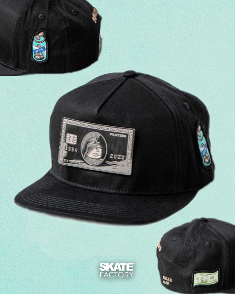 GORRA PLANA PRAYERS BANPRAYERS NEGRO PLATA