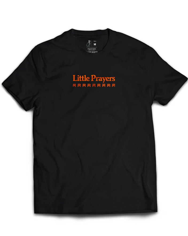 PLAYERA OVERSIZE NEGRA PRAYERS LITTLE PRAYERS