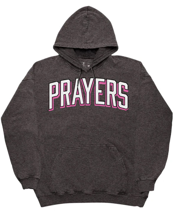 SUDADERA GRIS PRAYERS COLLAGE