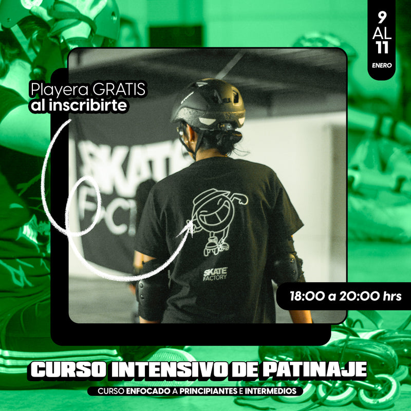 CURSO INTENSIVO DE PATINAJE PRICIPIANTES E INTERMEDIO ENERO 2025