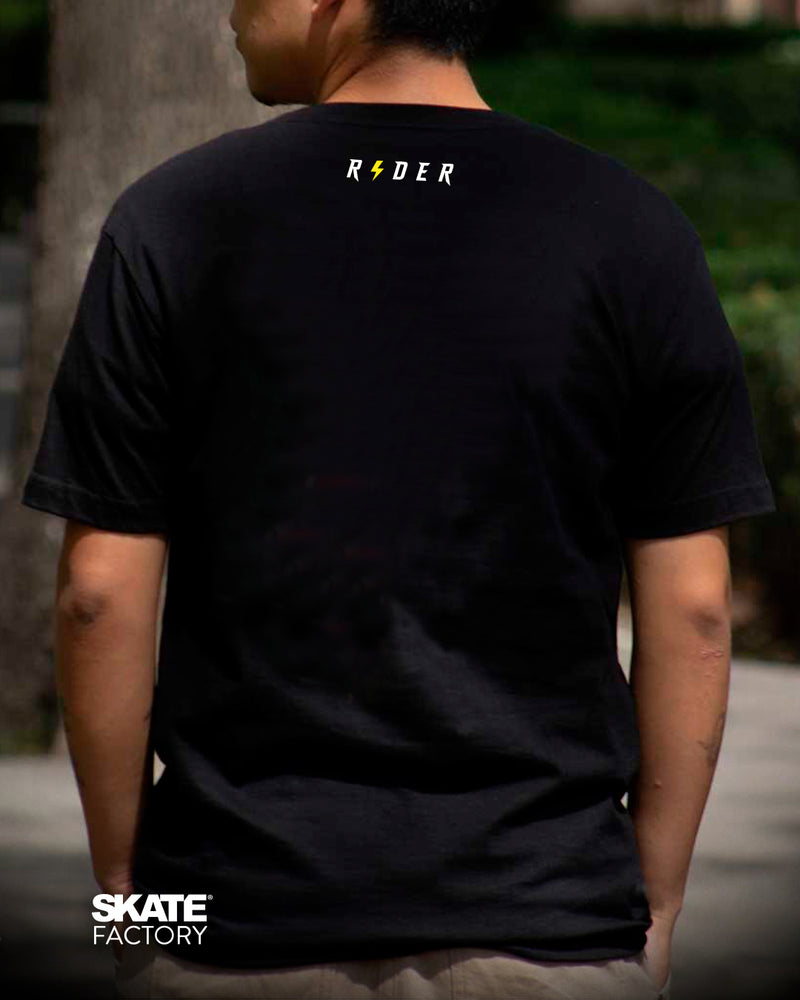 PLAYERA RIDER ORGANIG NEGRO CAFE