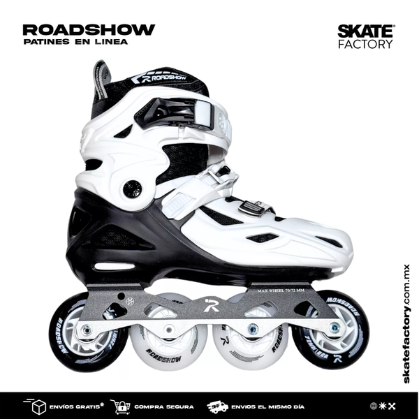 ROADSHOW R1XG PATINES UNISEX FREESKATE BLACO NEGRO CON LUZ LED