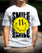 PLAYERA RIDER SMILE YELLOW BLANCO