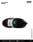 DC SHOES COURT GRAFFIK TENIS NIÑOS NEGRO MENTA