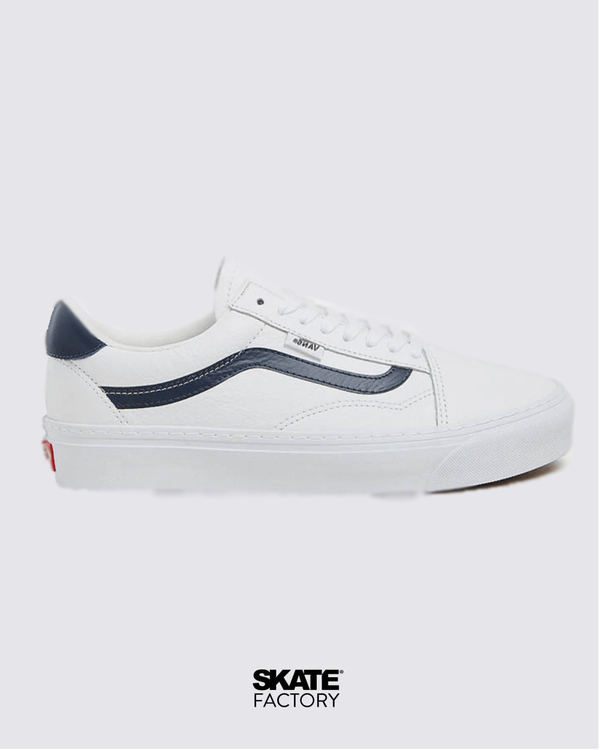 VANS TENIS UNISEX OLD SKOOL BLANCO AZUL