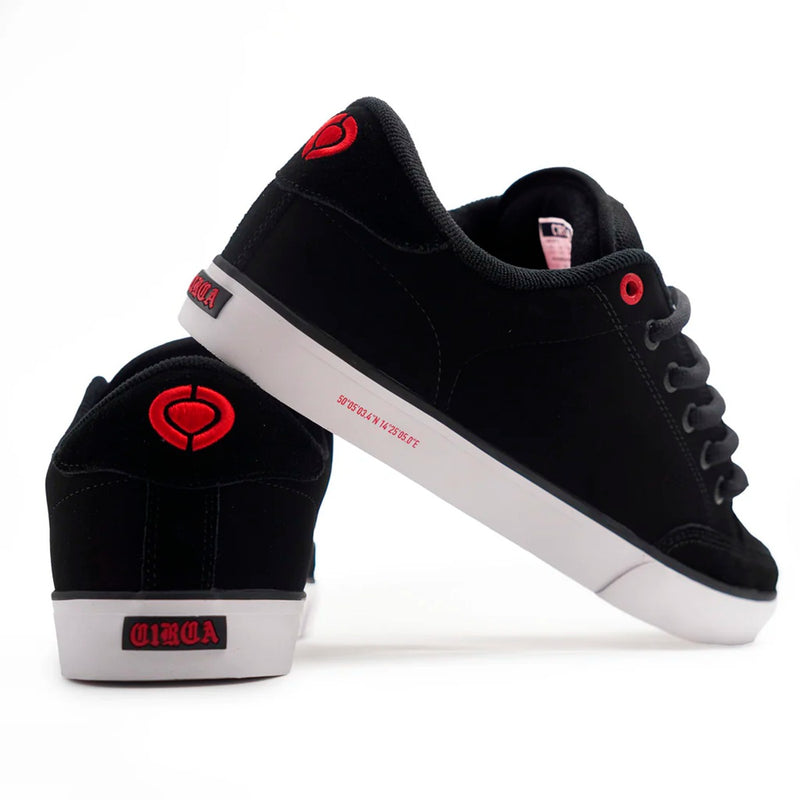 TENIS CIRCA AL 50 PRO NEGRO BLANCO ROJO