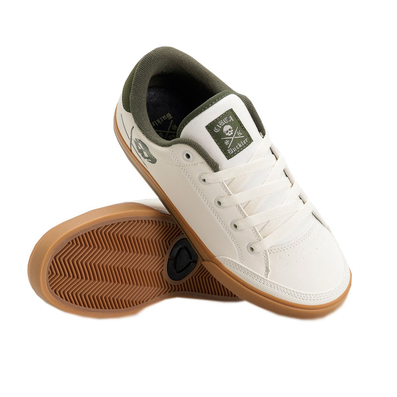 TENIS CIRCA BUCKLER BLANCO OLIVO LIGA