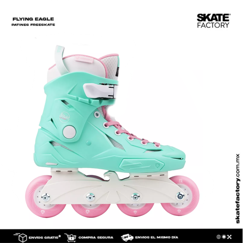 PATIN FLYING EAGLE X1 SHRIKE MENTA ROSA