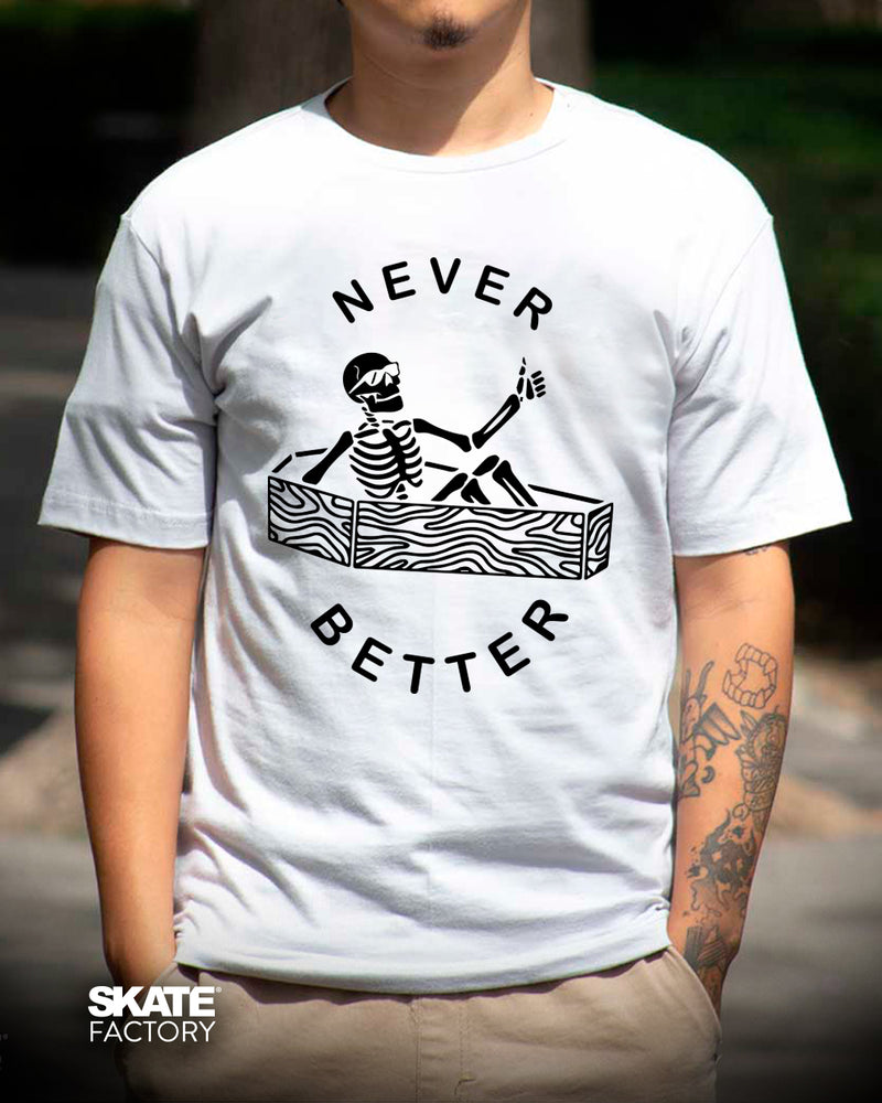 PLAYERA RIDER NEVER BETTER BLANCO