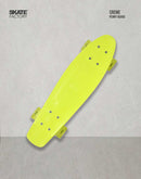 PATINETA MINI SKATE TIPO PENNY BOARD CREME AMARILLA