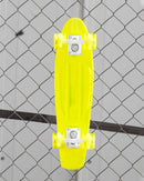 PATINETA MINI SKATE TIPO PENNY BOARD CREME AMARILLA