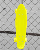 PATINETA MINI SKATE TIPO PENNY BOARD CREME AMARILLA